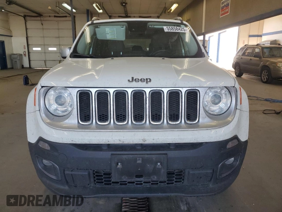 2017 Jeep Renegade Limited z VIN ZACCJBDB2HPG15382, wystawiony jako Copart lot #55858425 z przebiegiem 81 755 mil mil oraz Szkoda całkowita • Salvage title. Historia ofert i sprzedaży dostępna na DreamBid. Obrazek 5.