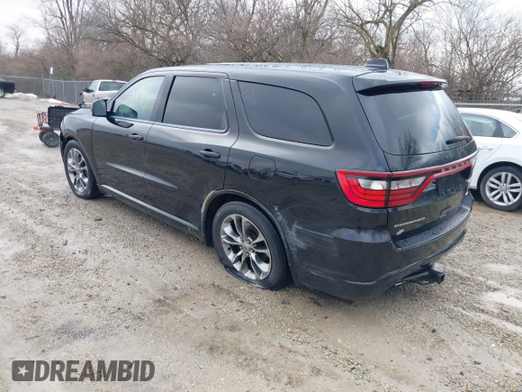 2019 Dodge Durango GT Plus with VIN 1C4RDJDG1KC647680, listed as a IAAI auction lot 41658006 with 166,096 mi miles and . Bid and sale history available at DreamBid. Image 3.