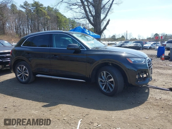 2021 Audi Q5 Premium Plus with VIN WA1BAAFY1M2082544, listed as a IAAI auction lot 41930447 with 65,535 mi miles and . Bid and sale history available at DreamBid. Image 14.