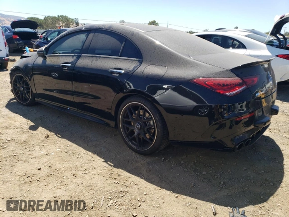 2021 Mercedes-Benz CLA 45 AMG with VIN W1K5J5DB6MN203498, listed as a Copart auction lot 61161904 with 48,058 mi miles and Salvage Title. Bid and sale history available at DreamBid. Image 2.
