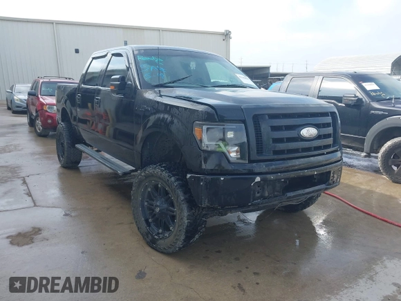 2010 Ford F-150 XL with VIN 1FTEW1CW2AFD86980, listed as a IAAI auction lot 42142860 with 218,615 mi miles. Bid and sale history available at carsss.com. Image 1.