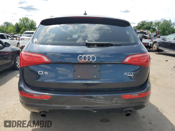 2012 Audi Q5 Premium with VIN WA1CFAFP9CA024974, listed as a Copart auction lot 58266445 with 119,749 mi miles and Salvage title. Bid and sale history available at DreamBid. Image 6.