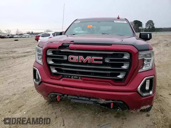 2021 GMC Sierra 1500 AT4 with VIN 3GTU9EET4MG461596, listed as a Copart auction lot 87712205 with 61,706 mi miles and Salvage Title. Bid and sale history available at carsss.com. Image 10.