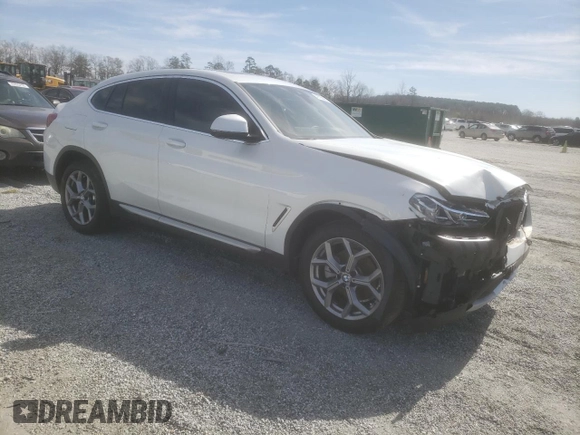 2024 BMW X4 xDrive30i with VIN 5UX33DT09R9U72809, listed as a Copart auction lot 49796485 with 7,006 mi miles and Salvage Title. Bid and sale history available at carsss.com. Image 4.