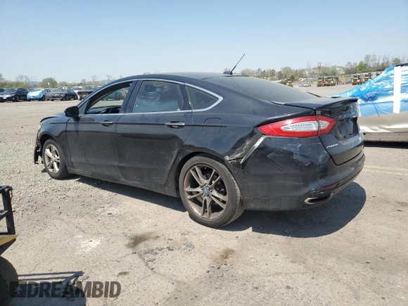 2014 Ford Fusion Titanium with VIN 3FA6P0K95ER210317, listed as a Copart auction lot 54489555 with 109,575 mi miles and Salvage Title. Bid and sale history available at carsss.com. Image 2.