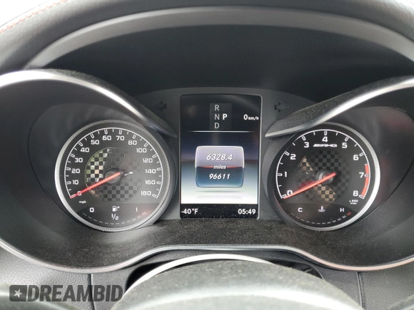 2018 Mercedes-Benz C 43 AMG with VIN WDDWJ6EB8JF684725, listed as a Copart auction lot 58220615 with 96,611 mi miles and Clean title. Bid and sale history available at DreamBid. Image 9.