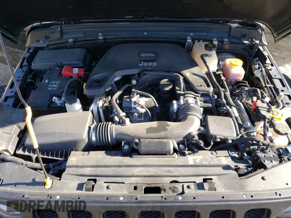 2021 Jeep Wrangler Unlimited Rubicon with VIN 1C4HJXFGXMW580776, listed as a Copart auction lot 46478105 with 56,120 mi miles and Salvage Title. Bid and sale history available at DreamBid. Image 14.