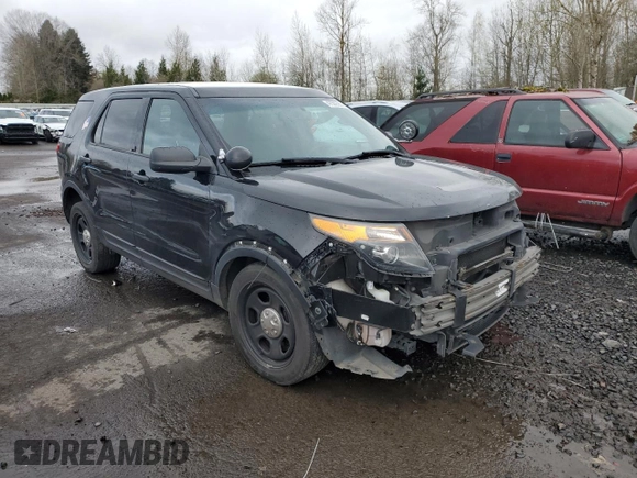 2014 Ford Utility Police Interceptor with VIN 1FM5K8AR3EGA04467, listed as a Copart auction lot 47589085 with 115,496 mi miles and Salvage Title. Bid and sale history available at carsss.com. Image 4.