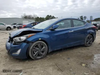 2015 Hyundai Elantra Limited with VIN KMHDH4AE4FU282295, listed as a Copart auction lot 46590195 with 95,388 mi miles and Salvage Title. Bid and sale history available at carsss.com. Image 1.