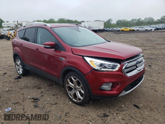 2019 Ford Escape Titanium with VIN 1FMCU9J97KUC01825, listed as a Copart auction lot 59720395 with 52,425 mi miles and Clean title. Bid and sale history available at DreamBid. Image 4.