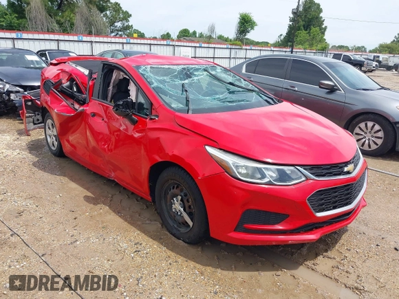 2017 Chevrolet Cruze LS z VIN 1G1BC5SM5H7125052, wystawiony jako IAAI lot #42201354 z przebiegiem 138 454 mil mil oraz . Historia ofert i sprzedaży dostępna na DreamBid. Obrazek 1.