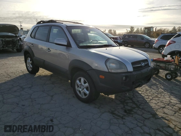 2005 Hyundai Tucson GLS with VIN KM8JN72DX5U166794, listed as a Copart auction lot 78937104 with 154,505 mi miles and Clean Title. Bid and sale history available at carsss.com. Image 4.
