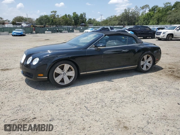 2007 Bentley Continental GT with VIN SCBDR33W97C045720, listed as a Copart auction lot 56370245 with 47,350 mi miles and Salvage Title. Bid and sale history available at DreamBid. Image 1.