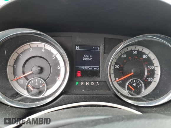 2011 Dodge Grand Caravan Crew with VIN 2D4RN5DG1BR697672, listed as a Copart auction lot 54875495 with 129,892 mi miles and Non Repairable. Bid and sale history available at DreamBid. Image 9.