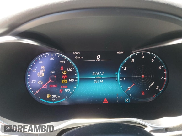 2021 Mercedes-Benz C 300 with VIN W1KWK8DB8MG054955, listed as a Copart auction lot 59444314 with 36,114 mi miles and Salvage Title. Bid and sale history available at DreamBid. Image 9.
