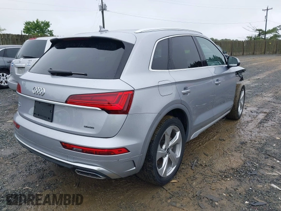 2022 Audi Q5 S line Premium Plus with VIN WA1EAAFY7N2002131, listed as a IAAI auction lot 42496307 with 25,840 mi miles and . Bid and sale history available at DreamBid. Image 4.