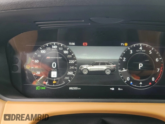 2018 Land Rover Range Rover Velar R-Dynamic HSE with VIN SALYM2RV7JA755149, listed as a Copart auction lot 88976915 with 82,555 mi miles and Clean title. Bid and sale history available at DreamBid. Image 9.