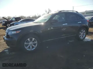 2005 Infiniti FX35 with VIN JNRAS08W45X208565, listed as a Copart auction lot 48722985 with 73,492 mi miles and Salvage Title. Bid and sale history available at carsss.com. Image 1.