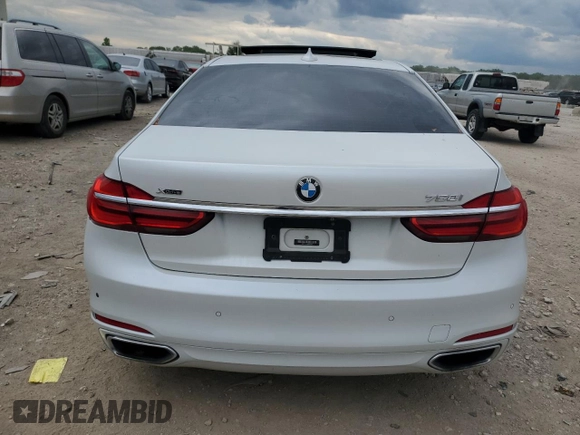 2016 BMW 7 Series 750i xDrive with VIN WBA7F2C56GG418433, listed as a Copart auction lot 56247895 with Not Provided miles and Clean Title. Bid and sale history available at DreamBid. Image 6.