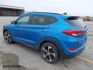 2016 Hyundai Tucson Eco with VIN KM8J3CA28GU041357, listed as a IAAI auction lot 41661997 with 87,000 mi miles. Bid and sale history available at carsss.com. Image 3.