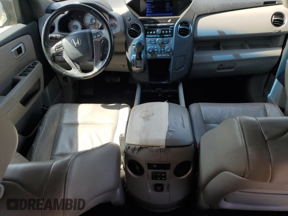 2012 Honda Pilot EX-L with VIN 5FNYF3H55CB023816, listed as a Copart auction lot 49869225 with 275,001 mi miles and Salvage Title. Bid and sale history available at DreamBid. Image 8.