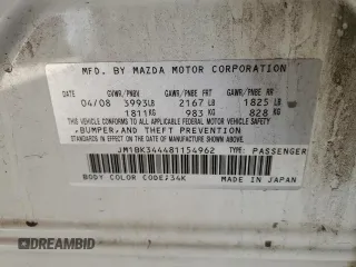 2008 Mazda 3 s GT *Ltd Avail* with VIN JM1BK344481154962, listed as a Copart auction lot 52568505 with 221,982 mi miles and Salvage Title. Bid and sale history available at carsss.com. Image 12.