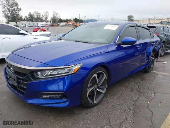 2019 Honda Accord Sedan Sport 1.5T with VIN 1HGCV1F3XKA059819, listed as a IAAI auction lot 41796021 with 135,767 mi miles. Bid and sale history available at carsss.com. Image 18.