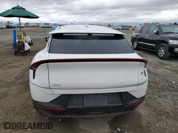 2024 Kia EV6 Light with VIN KNDC34LB5R5205287, listed as a Copart auction lot 48258725 with 10,246 mi miles and Salvage Title. Bid and sale history available at carsss.com. Image 6.