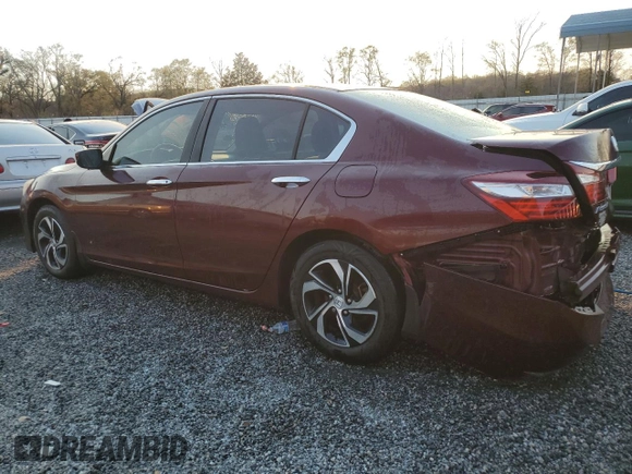 2017 Honda Accord LX with VIN 1HGCR2F30HA232458, listed as a Copart auction lot 50519515 with 126,589 mi miles and Salvage Title. Bid and sale history available at carsss.com. Image 2.