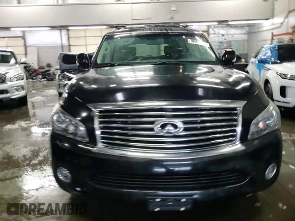 2012 Infiniti QX56 7-passenger with VIN JN8AZ2NE5C9015530, listed as a Copart auction lot 78957604 with 120,104 mi miles and Salvage Title. Bid and sale history available at carsss.com. Image 14.