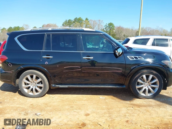 2011 Infiniti QX56 7-passenger with VIN JN8AZ2NF3B9503608, listed as a IAAI auction lot 41875603 with 215,051 mi miles. Bid and sale history available at carsss.com. Image 13.