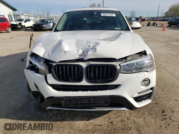2015 BMW X4 xDrive28i with VIN 5UXXW3C59F0F89565, listed as a Copart auction lot 50074344 with 109,942 mi miles. Bid and sale history available at carsss.com. Image 5.