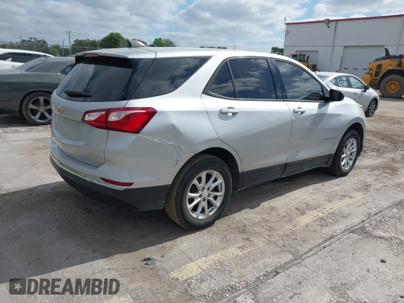 2018 Chevrolet Equinox LS with VIN 2GNAXHEV1J6110087, listed as a IAAI auction lot 42175959 with 124,611 mi miles and . Bid and sale history available at DreamBid. Image 4.