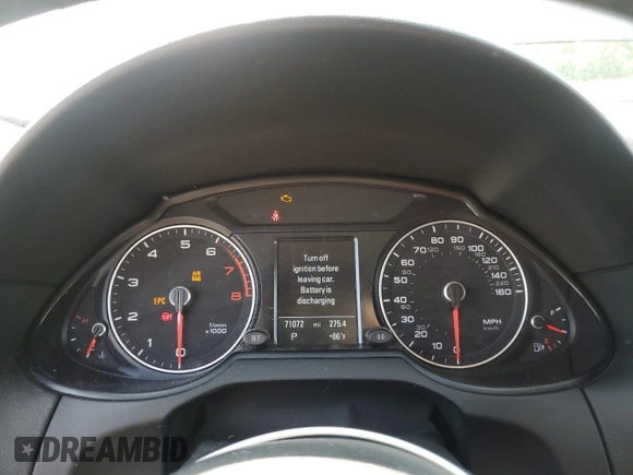 2014 Audi Q5 Premium Plus with VIN WA1DGAFP1EA090763, listed as a Copart auction lot 57222925 with 71,072 mi miles and Salvage title. Bid and sale history available at DreamBid. Image 9.
