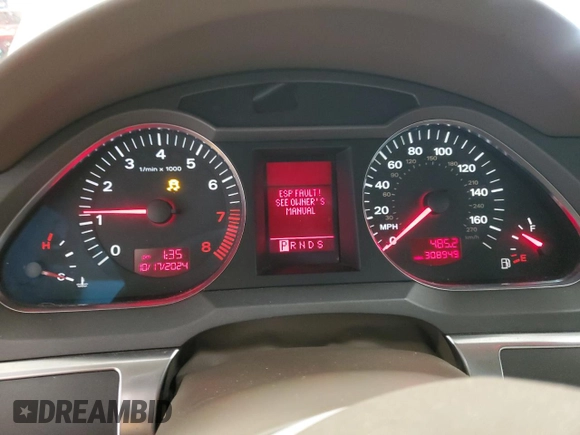 2006 Audi A6 with VIN WAUDG74F86N029792, listed as a Copart auction lot 76618674 with 308,949 mi miles and Salvage Title. Bid and sale history available at carsss.com. Image 9.