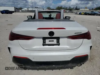 2025 BMW 4 Series 430i with VIN WBA33DB06SCS07578, listed as a Copart auction lot 43114995 with 5,169 mi miles and Salvage title. Bid and sale history available at DreamBid. Image 6.