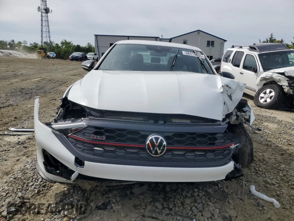 2024 Volkswagen Jetta 40th Anniversary Edition with VIN 3VW9T7BU7RM006621, listed as a Copart auction lot 58410695 with 16,412 mi miles and Salvage title. Bid and sale history available at DreamBid. Image 5.