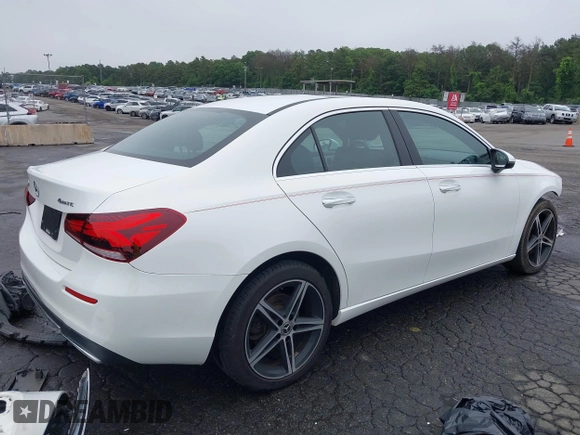 2019 Mercedes-Benz A 220 with VIN WDD3G4FB0KW035569, listed as a IAAI auction lot 42517750 with 49,249 mi miles and . Bid and sale history available at DreamBid. Image 4.