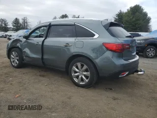 2014 Acura MDX Advance with VIN 5FRYD4H8XEB039386, listed as a Copart auction lot 48935905 with Not Provided miles and Salvage Title. Bid and sale history available at DreamBid. Image 2.