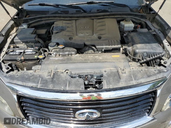 2014 Infiniti QX80 with VIN JN8AZ2NE1E9067594, listed as a Copart auction lot 60652435 with 109,062 mi miles and Salvage title. Bid and sale history available at DreamBid. Image 12.