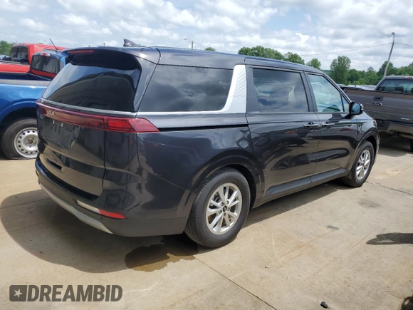 2024 Kia Carnival LX with VIN KNDNB4H34R6348089, listed as a Copart auction lot 57457544 with 12,442 mi miles and Non Repairable. Bid and sale history available at carsss.com. Image 3.