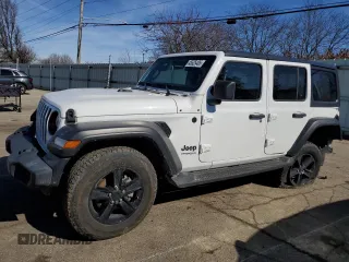 2021 Jeep Wrangler Unlimited Sport Altitude with VIN 1C4HJXDG2MW507355, listed as a Copart auction lot 45525405 with 22,511 mi miles and Salvage Title. Bid and sale history available at carsss.com. Image 1.