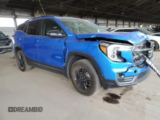 2024 GMC Terrain AT4 with VIN 3GKALYEG2RL146534, listed as a Copart auction lot 42722085 with 22,392 mi miles and Salvage Title. Bid and sale history available at DreamBid. Image 4.