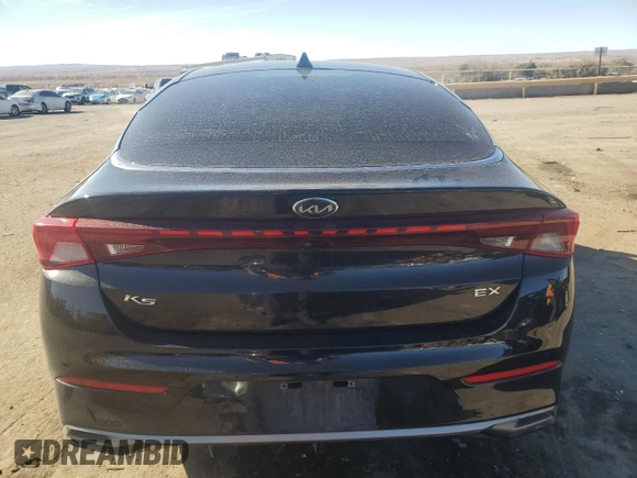 2021 Kia K5 EX with VIN 5XXG34J26MG040150, listed as a Copart auction lot 81609354 with 66,953 mi miles and Salvage Title. Bid and sale history available at carsss.com. Image 6.