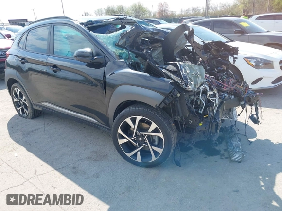2022 Hyundai Kona Limited with VIN KM8K5CA39NU787983, listed as a IAAI auction lot 42094237 with Not Provided miles. Bid and sale history available at carsss.com. Image 1.