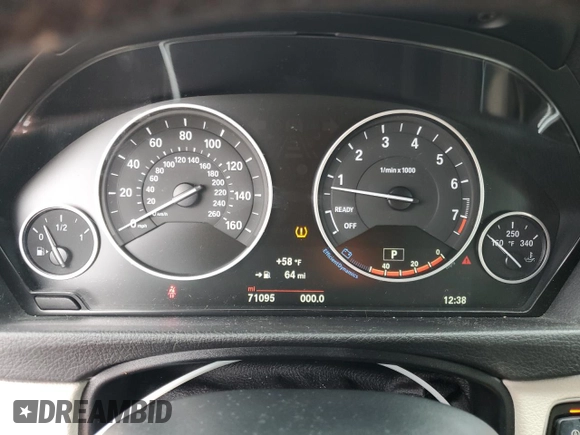 2017 BMW 3 Series 330i with VIN WBA8B9C38HK885925, listed as a Copart auction lot 86799814 with 71,095 mi miles and Salvage Title. Bid and sale history available at carsss.com. Image 9.
