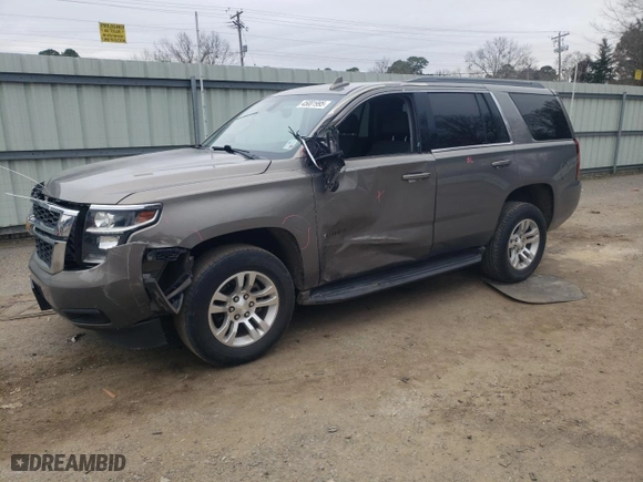 2017 Chevrolet Tahoe LS with VIN 1GNSCAKC2HR192453, listed as a Copart auction lot 45001995 with 214,091 mi miles and Salvage Title. Bid and sale history available at carsss.com. Image 1.