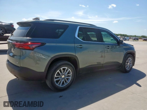 2023 Chevrolet Traverse LT Cloth with VIN 1GNERGKW6PJ235939, listed as a Copart auction lot 62305255 with 26,396 mi miles and Clean title. Bid and sale history available at DreamBid. Image 3.