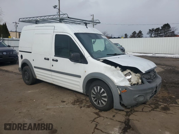 2010 Ford Transit Connect XL with VIN NM0LS7CN3AT008730, listed as a Copart auction lot 45106675 with 211,058 mi miles and Salvage title. Bid and sale history available at DreamBid. Image 4.