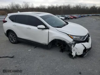 2021 Honda CR-V EX-L with VIN 2HKRW2H85MH677985, listed as a Copart auction lot 46874235 with 56,267 mi miles and Salvage Title. Bid and sale history available at carsss.com. Image 4.